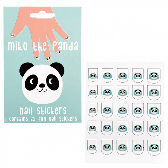 Miko The Panda Nail Stickers (pack Of 25)