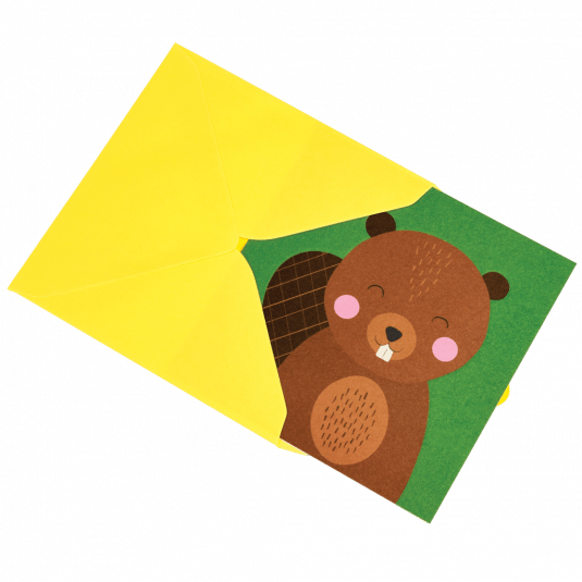 Beaver Animal Friend Card