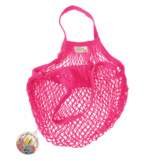Pink Organic Cotton Net Bag