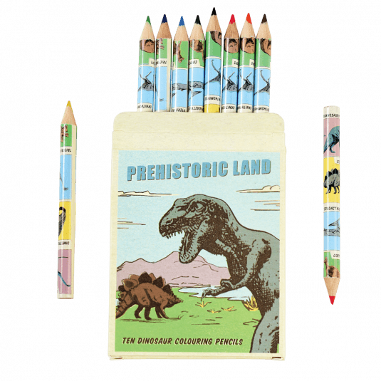 Prehistoric Land Colouring Pencils (set Of 10)