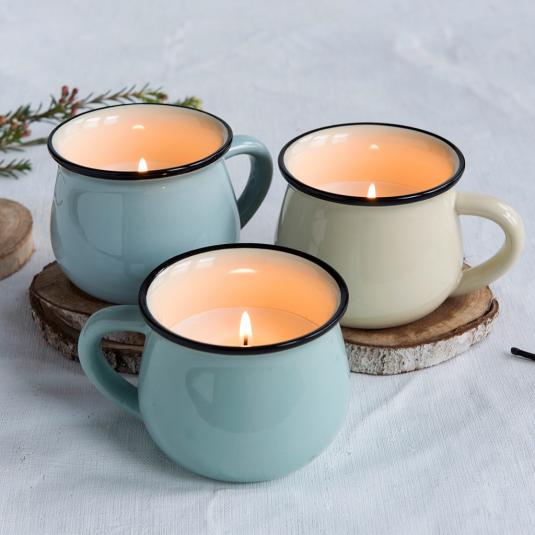 Green Scented Candle In A Mug