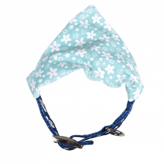 Small Turquoise Ditsy Floral Dog Bandana ﻿Rex London
