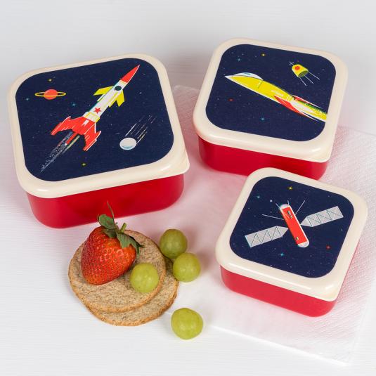 Space Age Snack Boxes (set Of 3)