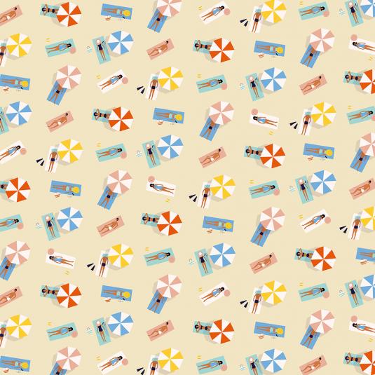 Sunbathers Wrapping Paper (5 Sheets)