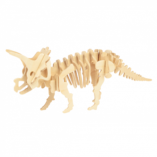 Triceratops 3d Wooden Puzzle