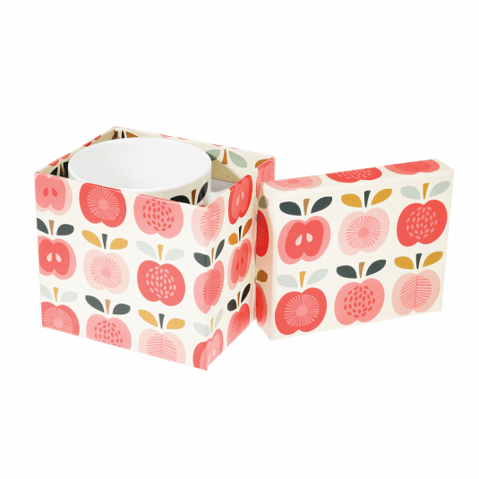 Vintage Apple Mug In Gift Box