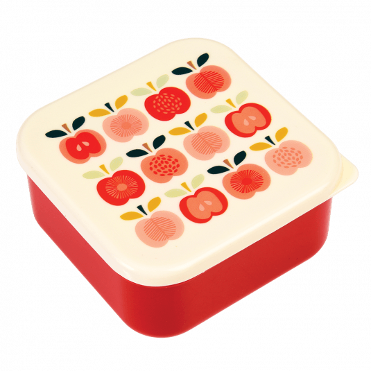 Vintage Apple Snack Boxes (set Of 3)