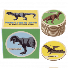 prehistoric land memory game with pieces