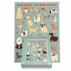 Completed Best in Show Canine Alphabet puzzle with box