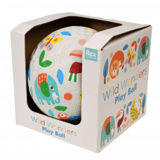 Wild Wonders play ball in box side view