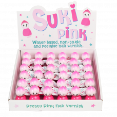Pink Suki and friends nail varnish