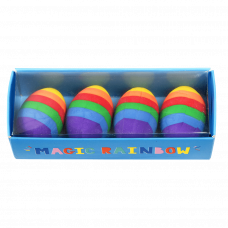 Magic rainbow egg erasers in packaging