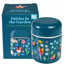 Fairies in the Garden stainless steel food flask with box
