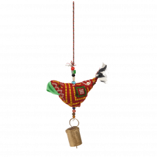 Cloth Bird Hanging Decoration (assorted Colours)