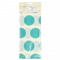 Turquoise on white Spotlight tissue paper pack