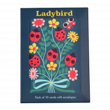 Ladybird Greeting Cards With Envelopes (pack Of 10)