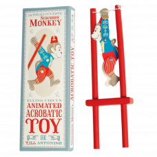 Sideshow Monkey Wooden Acrobatic Toy
