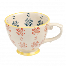 Stoneware Tea Cup Medina Blue Tile