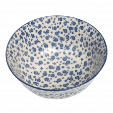 Large Japanese Bowl Blue Daisy