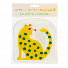 Leopard Snack Bags (set Of 3)