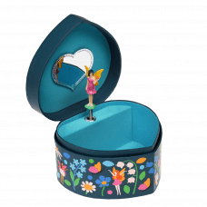 Fairies In The Garden Heart Jewellery Box