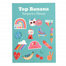 Top Banana Temporary Tattoos (2 Sheets)