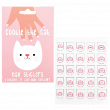 Cookie The Cat Nail Stickers (pack Of 25)