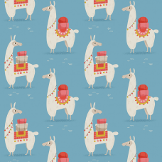 Dolly Llama Wrapping Paper (5 Sheets)