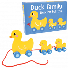 Duck Family Wooden Pull Toy