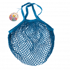 Greek Blue Organic Cotton Net Bag