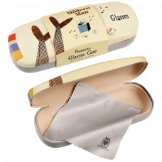 Modern Man Glasses Case & Cleaning Cloth