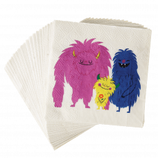 Monsters Of The World Cocktail Napkins (pack Of 20)
