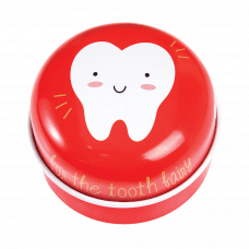 Red Tooth Fairy Tin
