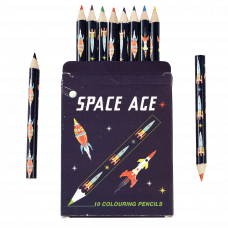 Space Age Colouring Pencils (set Of 10)