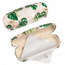 Tropical Palm Glasses Case And Cloth