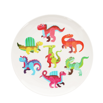 Children's melamine plate - Baby Dinos
