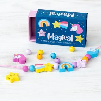 Wooden bead bracelet kit - Magical