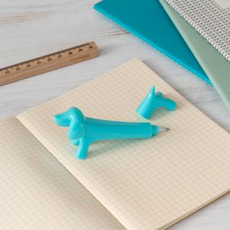 Sausage dog shaped pen - Aqua