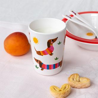 Children's melamine beaker - Sausage dog
