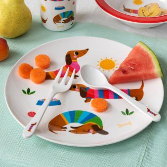 Children's melamine plate - Sausage dog