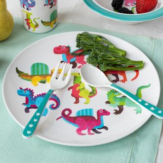 Children's melamine plate - Baby dinos
