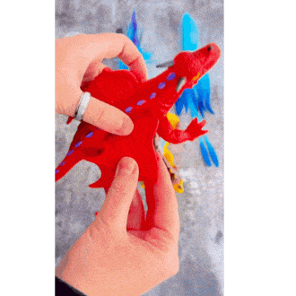 squishy toy-red-dragon