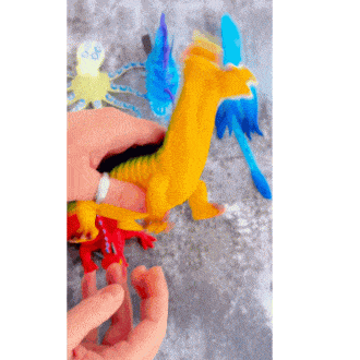 squishy toy - two headed dragon