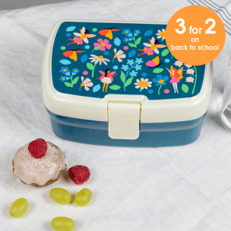  Lunch box with tray - Fairies in the Garden