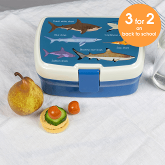  Lunch box with tray - Sharks