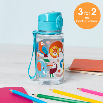 Children's water bottle - Wild Wonders (sports cap, 450ml)