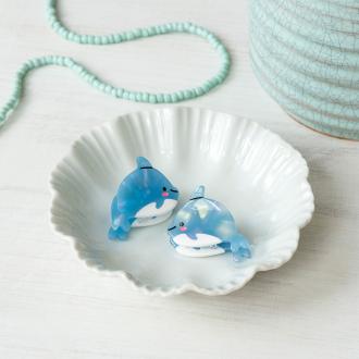 Mini hair claw clips (set of 2) - Dolphins