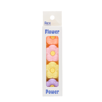 Stackable flower highlighters set in a box
