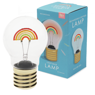 USB rechargeable light bulb lamp - Rainbow