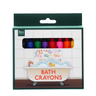 bath crayons in a colourful packaging 